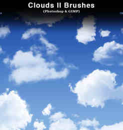 高清真实的云彩、云朵Photoshop笔刷素材下载