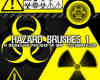 危险标志、核辐射标志、警告标志Photoshop笔刷下载