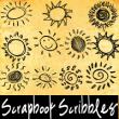 13种手绘童趣太阳图案PS笔刷下载（PNG图片下载）