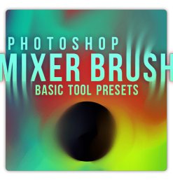 颜色混合Photoshop工具预设.tpl笔刷素材包下载
