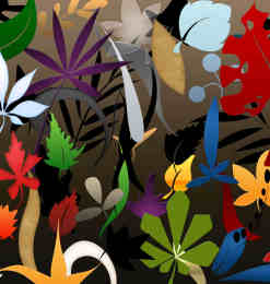 植物花纹、手绘树叶图案Photoshop笔刷下载