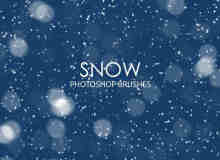 漫天雪花、下雪Photoshop飘雪笔刷