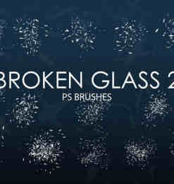 15个高质量玻璃碎片、玻璃渣子、破碎PS笔刷下载