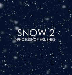 漫天雪花、下雪Photoshop飘雪笔刷 #.2