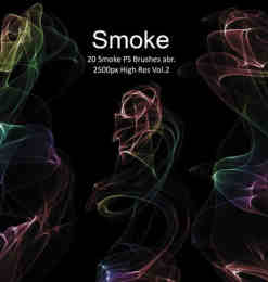 20种烟雾袅袅、香烟烟雾效果PS笔刷下载