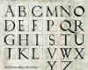 手绘西式字母表PS英文字母笔刷