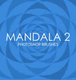 万花筒式花纹背景图案Photoshop笔刷Mandala系列