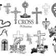 20种神圣十字架图形、基督元素Photoshop笔刷下载