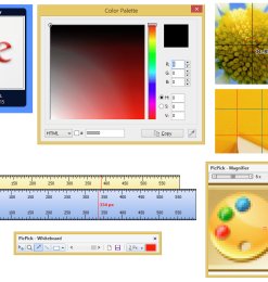 设计辅助的全能王 – PicPick 4.0.8免费下载（截图、取色、放大镜、调色板、量角器、标尺、白板）