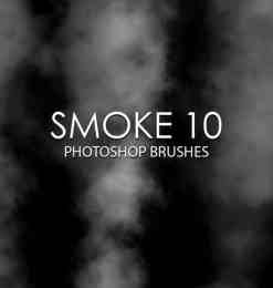 高品质烟雾效果、烟囱烟雾、水蒸气特效Photoshop笔刷下载