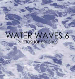 15个高质量的水面波纹、波浪纹理、海水表面Photoshop笔刷
