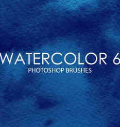 高质量的水彩纹理画笔Photoshop笔刷素材下载