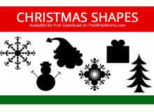 圣诞节图形元素photoshop自定义形状素材 .csh 下载