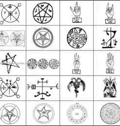 古代的巫术、恶魔符号Photoshop笔刷素材