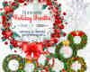 漂亮的18种圣诞节环圈、花环装饰品Photoshop笔刷素材