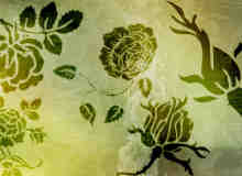 漂亮的玫瑰花纹图案、印花图案Photoshop花纹笔刷素材