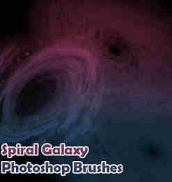 漩涡中星系、星云Photoshop宇宙背景笔刷