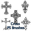 花式十字架图案、欧式圣十字架花纹PS笔刷素材