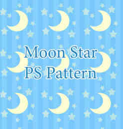 可爱的星星月亮符号背景Photoshop填充图案文件底纹素材 .pat 下载