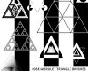 神秘三角形、几何组合三角PS图形笔刷