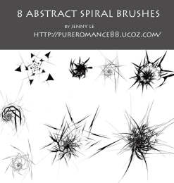8种超酷爆炸式球形抽象效果PS笔刷素材