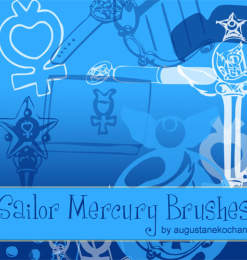 魔法美少女战士装扮元素PS笔刷素材下载