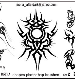 神秘宗教仪式类纹饰、刺青图案Photoshop纹身笔刷