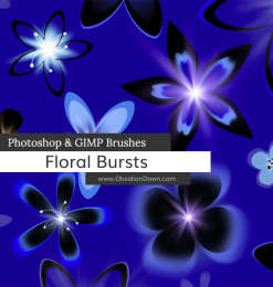 漂亮的花卉图案Photoshop鲜花花朵笔刷
