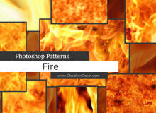 真实的火焰燃烧、灼烧、热焰效果Photoshop自定义填充素材笔刷下载