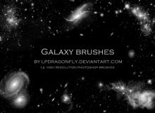 14钟高质量的银河系宇宙深空背景贴图Photoshop素材笔刷下载