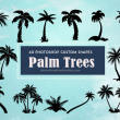 40种海边椰子树剪影图形photoshop自定义形状素材 .csh 下载
