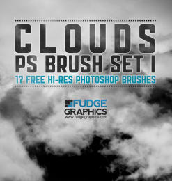 17种免费高清云朵、云彩、白云素材PS笔刷下载