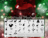 可爱的圣诞节麋鹿、圣诞树、圣诞老人、雪人等元素PS美图笔刷
