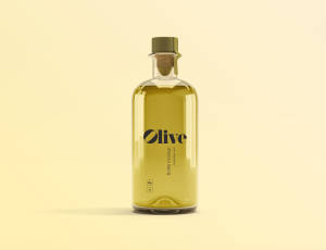 高品质橄榄油瓶子样机素材 – PSD模版下载