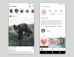 Instagram 概念版UI设计素材 – Sketch 设计素材