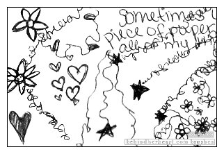童趣手绘线条爱心、花纹、星星等图案Photoshop笔刷素材（JPG格式）