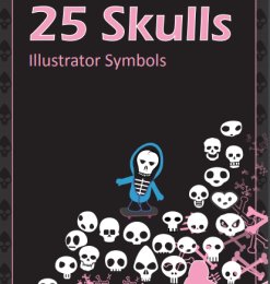 25种装饰性印花图案等素材Illustrator笔刷/Ai画笔