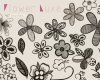 30种精美的手绘花朵图案、鲜花印花素材PS笔刷下载