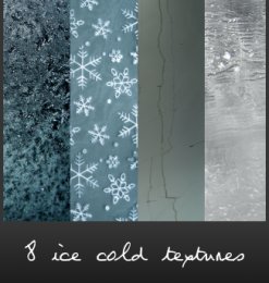 8冰层、霜冻、冰晶纹理效果Photoshop背景纹理笔刷（JPG图片格式素材）