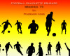 19种运动男性、足球运动员人像剪影PS笔刷下载