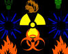 核辐射、火灾等符号标志PS笔刷素材下载