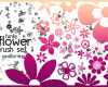 樱花、鲜花花朵图案Photoshop印花花纹笔刷素材下载