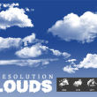 4种天空中高清云朵图像Photoshop笔刷下载