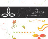 简单的圆点、叉叉、植物花纹等符号装饰图案PS笔刷下载