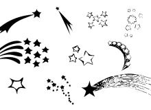 星星符号、流星图案Photoshop星光图案笔刷