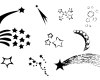 星星符号、流星图案Photoshop星光图案笔刷
