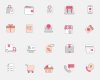 20+ 粉色系电子商务图标 –  Sketch 设计素材