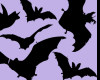 飞行的蝙蝠剪影图像PS笔刷素材