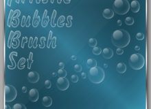 水中气泡、泡泡、肥皂泡泡、透明小球PS笔刷下载
