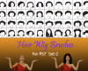 40种女士、女生假发头套、发型造型Photoshop美图头发笔刷 #.2